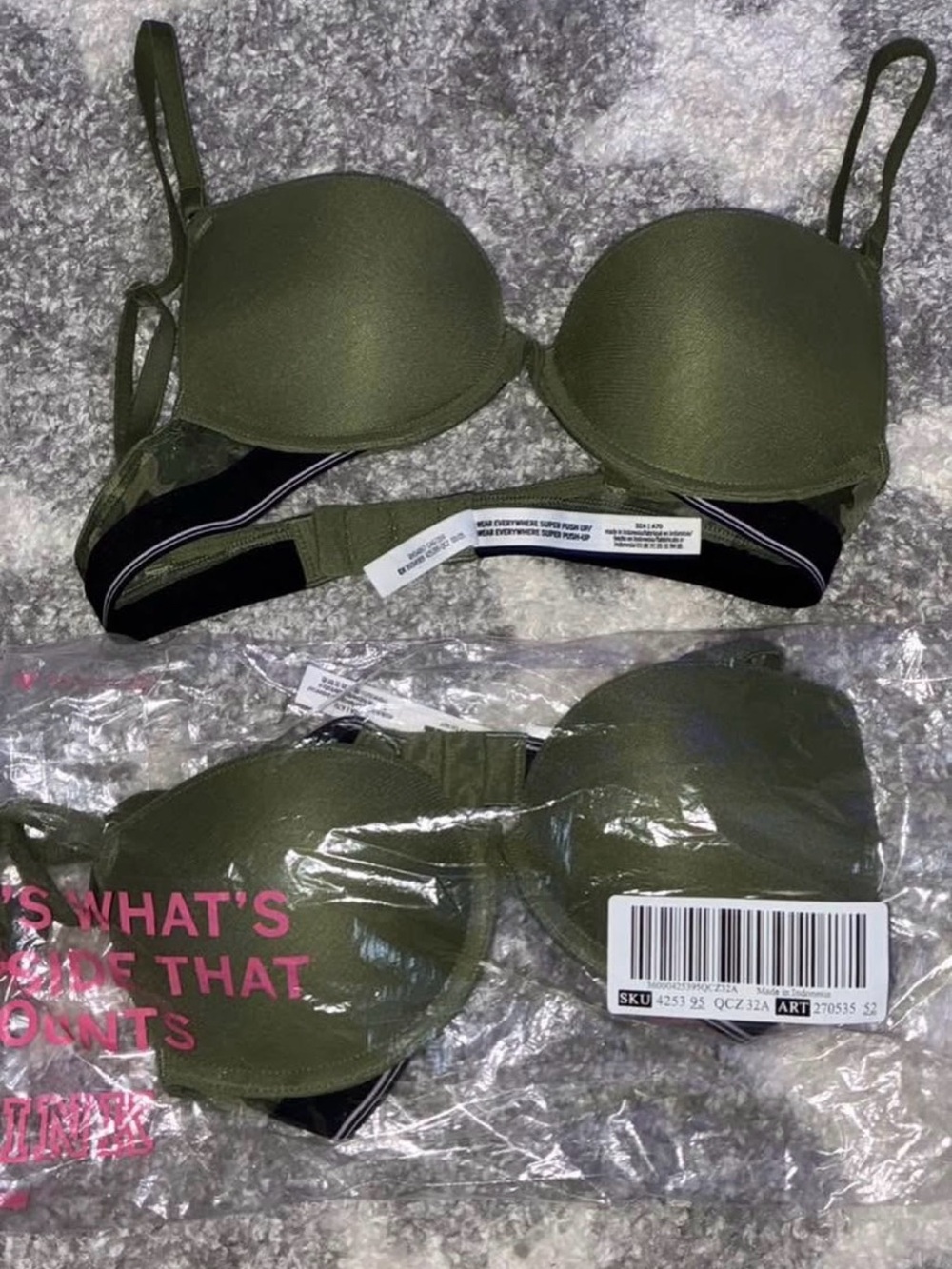 **Brand New**Victoria's Secret Olive Green Padded Convertible Bra